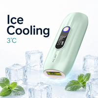 Appareil d'épilation au laser IPL à refroidissement par glace, professionnel, pour usage domestique, sans douleur, pour femmes et hommes, visage et corps