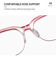 82088 Montures de lunettes optiques anti-lumière bleue tendance en acétate, style carré, pour femmes, lunettes de vue TR90