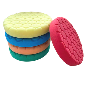 하이 퀄리티 스폰지 연마 패드 6 인치 후크 루프 백킹 자동차 연마기 기계 페인트 보정 버핑 OEM 지원 - Product Image 1