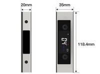 Inclinometer Digital 2-in-1 & Laser Level Dual Axis 4x90 °   Pencari Sudut dengan Basis Magnetik ±0.2 °   Akurasi