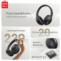Headset Nirkabel Miniso G50 Bluetooth 5.4 dengan Peredam Kebisingan ENC, Panggilan HD & Fitur yang Dapat Disesuaikan, Daya Tahan Super Lama, Desain Longgar