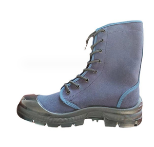 HBC04 <b>Navy</b> BLue color Africa Boots <b>Accessories</b> jungle canvas boots - Product Image 1