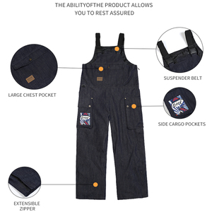 2023 hommes femmes Ski bavoir hiver neige pantalon en plein air Snowboard pantalon coupe-vent imperméable respirant combinaisons Ski salopette bavoir - Product Image 6