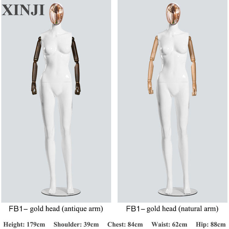 新集卸売衣料品店 全身マネキン 女性モデル フォーム 女性 ホワイト