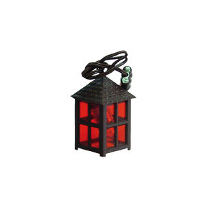 Lanterne en plastique rouge de la scène de la Nativité, accessoire de décoration de Noël, hauteur 3 cm (9006935002669) - Product Image 1