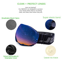 Housse de protection pour masques oculaires et lunettes de ski en microfibre, avec logo personnalisé, emballage souple, anti-rayures et anti-poussière, pour le voyage, vente en gros
