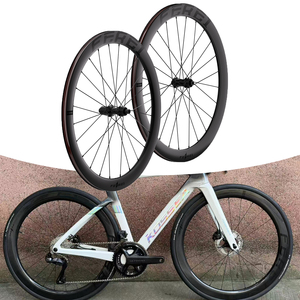 Juego de Ruedas de Carbono Ferei, Aprobado por la UCI, 700C, Tubeless, Freno de Disco, Ciclismo de Carretera, 24 Orificios, Bloqueo Central, Profundidad de Llanta de 40-60 mm - Product Image 1