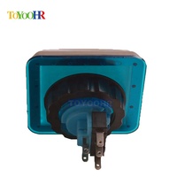 Boutons poussoirs carrés VLT 35*50 mm avec cadre chromé argenté, interrupteur LED 12V pour machines de jeux d'arcade, fabriqué à Taïwan