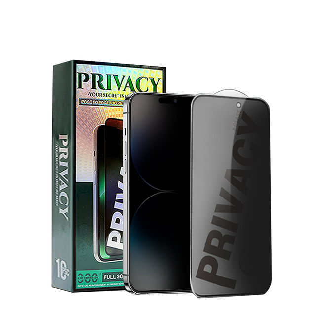 Anti Spy Privacy Tempered Glass Phone Screen Protector for iPhone 14 13pro Max Luxury Packaging Privacy Phone Screen Protector