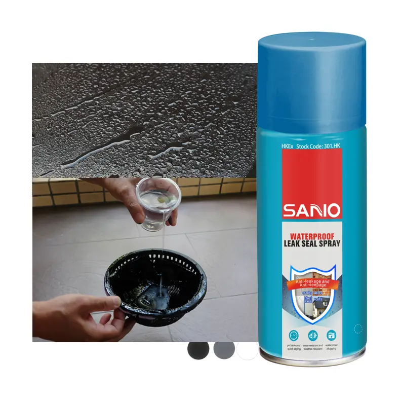 Sanvo Nano-Lekafdichting Reparatie Flexibele Rubberen Coatingspray Voor Daklek Stopt Met Het Vangen Van Spray-Aerosol Waterdichte Spray