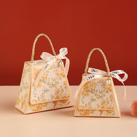Cadeaux de mariage de luxe, boîtes à bonbons recyclables en papier, sacs cadeaux en chocolat imprimés de fleurs pour les invités, fête de naissance, Noël