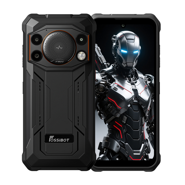 Fossibot F110 Pro 5G Rugged Phone 6.745'' 128dB Loud Speaker 8GB 128GB 10000mAh NFC Waterproof Android 15 Dual SIM Smartphone