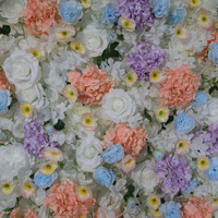 Décor mural floral NINI 8ft x 8ft, toile de fond de plafond pour mariage, support de toile de fond pour décoration d'événements et fournitures de décoration