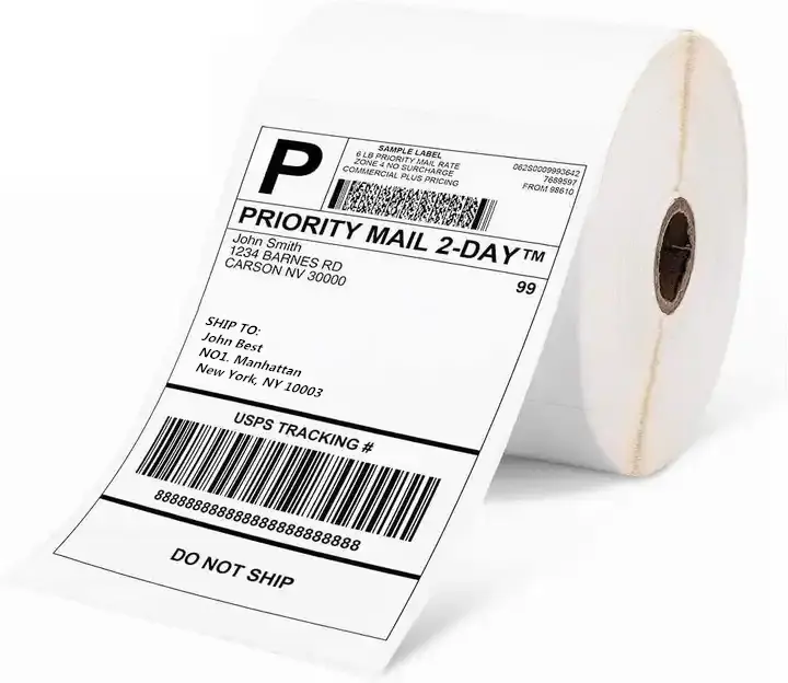 Nhiệt gửi thư địa chỉ giấy máy in nhãn 150mm x 100mm chuyển phát nhanh vận chuyển nhãn cho vận chuyển