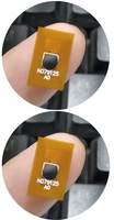 Étiquette NFC FPC0615 en matériau FPC, autocollant RFID ultra-fin et flexible de 0,2 mm pour installation intégrée, usage hôtelier, haute étanchéité