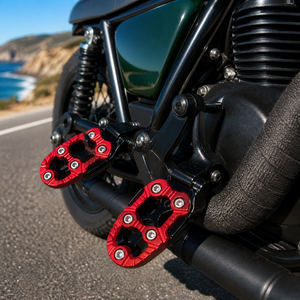 Motorfiets Voetsteunen Aluminiumlegering Antislip Achtervoetsteun Universeel 8 Kleuren Eenvoudig te installeren Off Road Dirt Bike Modificatie - Product Image 2