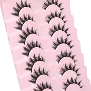 Extensiones de Pestañas de Estilo Fluffy con Tira Completa, Pestañas de Ojo de Gato, Pestañas Naturales de Visón Sintético, Pestañas 6D - Product Image 6