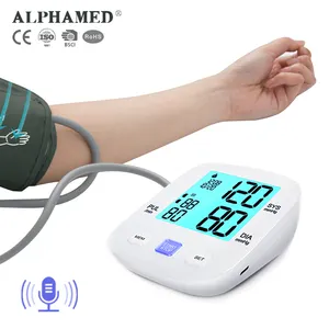 휴대용 상완 의학 음성 혈압계 BP 기계 Eletronic 디지털 방식으로 고혈압 감시자