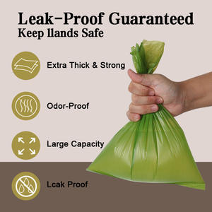 Sacs à déjections canines jetables en amidon de maïs parfumés à la lavande, biodégradables, compostables, écologiques et parfumés - Product Image 5