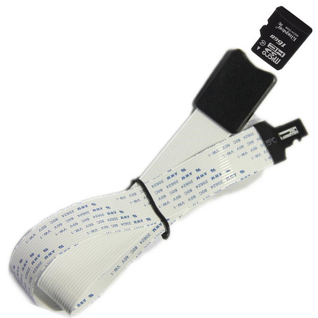 Micro SD Card Flex Extension Cable Extender Adapter Reader Car GPS Mobile Memory Card Extender