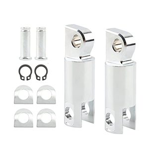 Para Harley Sportster <span class=keywords><strong>Dyna</strong></span> Softail Street Glide, Piezas de Motocicleta, Soporte de Reposapiés de 2-1/2 Pulgadas, Extensor de Reposapiés - Product Image 3