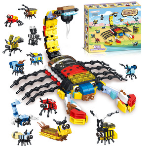 Nuevo Juego de Construcción de Dinosaurios del <span class=keywords><strong>Mundo</strong></span> Oceánico, Tiranosaurio Rex Combinado con Insectos, Plástico ABS, Escala 1:1, 40 Piezas, Juguete de Ensamblaje para Niños - Product Image 5