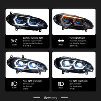 Feux de voiture pour BMW E71 X6 E72, phares LED 2007-2014, mise à niveau Angel Eye, double DRL, lentille de projecteur laser, accessoires automobiles