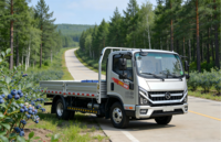 Nouveau camion de fret léger de 4 tonnes, diesel, 100% électrique, 4x2, cabine simple et demi, conduite à gauche, une rangée de 3 sièges