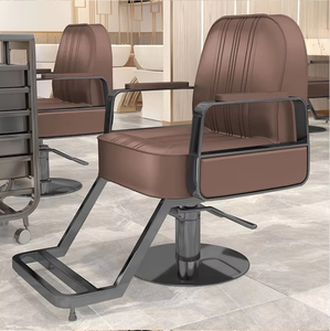 Silla de Peluquería de Acero Inoxidable en Oferta, Silla de Estilismo de Cuero Sintético para Salón de Belleza, Muebles para Barbería - Product Image 5