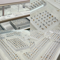Présentoir de bijoux JIAXIN en acrylique dépoli à filetage interne pour piercing corporel, boucles d'oreilles et clous de nombril – Vente en gros