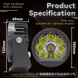 4 Inch 9 <b>Led</b> <b>Round</b> Work <b>Light</b> For Off Road Vehicle <b>Led</b> Spot <b>Light</b> 12-24V Dc - Product Image 5