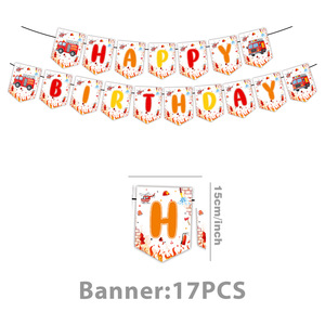 Artículos para Fiesta de Cumpleaños de Camión de Bomberos, Vajilla de Camión de Bomberos para 10 Personas, Platos, Servilletas y Vasos de 9 Pulgadas - Product Image 5