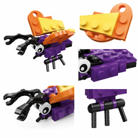 Ensemble de blocs de construction en forme de papillon, jouet de construction STEM, briques éducatives à monter soi-même, Kit de modèles d'animaux, cadeau pour enfants de 6 ans et plus