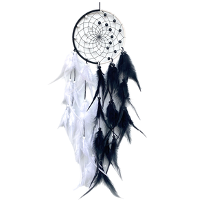 Pendentif <span class=keywords><strong>attrape</strong></span>-rêves <span class=keywords><strong>en</strong></span> plumes <span class=keywords><strong>en</strong></span> métal, artisanat, <span class=keywords><strong>pour</strong></span> décoration murale de la maison, cadeau de mariage - Product Image 1