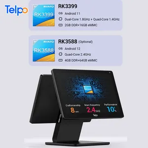 Telpo Caja Registradora Digitale Kassa Tot Dubbel Scherm Android Touchscreen Pos-Machine