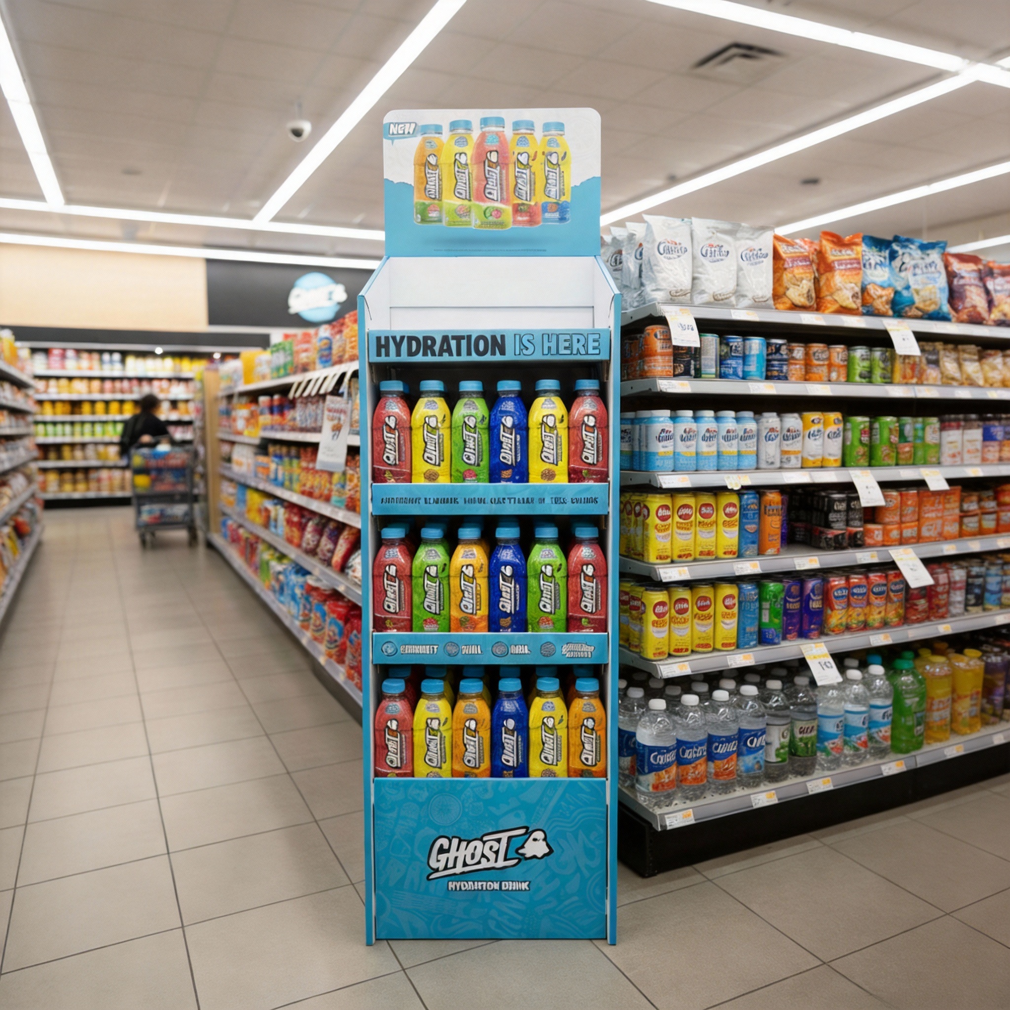 Apache Customizable Pegboard FSDU Display Stand Cardboard Display Rack for Retail Store & Supermarket Display Shelf — view 1