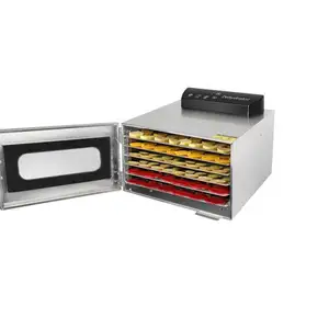 Morden Style Edelstahl Haushalt Heimgebrauch 6-96 Schichten Lebensmittel Dehydrator Obst Gemüse trockner Maschine Trocken frucht Display