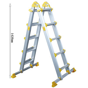 Échelle combinée 4 en 1 en aluminium de style Little Giant, échelle télescopique robuste certifiée EN 131 avec barre stabilisatrice - Product Image 3