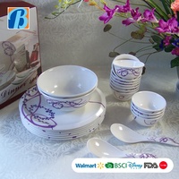 Décalcomanie promotionnelle imprimant la vaisselle incassable de mélamine d'enfants pour la vaisselle de mélamine de batterie de cuisine de mélamine de restaurant