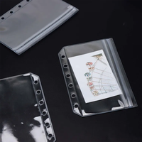 A5 A6 A7 poches de reliure pochettes à fermeture éclair en PVC transparent Double poches enveloppe budgétaire enveloppes sans fermeture à glissière produits de classement de la tête