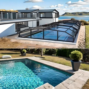Chine Usine Personnalisée Moderne <span class=keywords><strong>En</strong></span> Aluminium Verre Véranda <span class=keywords><strong>En</strong></span> Alliage D'aluminium Mobile Rétractable Serre pour Villa Hôtel Parc - Product Image 5