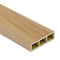 Papel pintado superficie partición tubo de madera cuadrado Wpc museos tubo de madera hueco tubo de madera