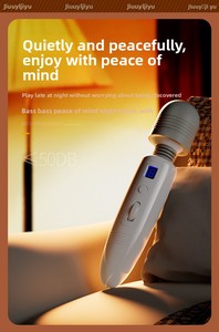 Vibrateur Speed <span class=keywords><strong>Code</strong></span> AV pour femmes adultes - Masseur électrique à tête large avec fonctions chauffantes et de stimulation - Product Image 6