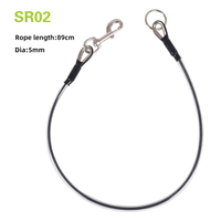 Ensemble de harnais pour chien de luxe à broches en C avec matériau durable en câble d'acier enduit de PVC pour chats et chiens