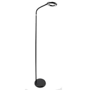 High quality OEM High brightness Residential ABS Silicone Modern flexible neck ring light standing lamp LED floor lamp