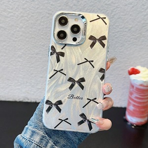 Custodia per telefono IMD Korea rosa carina papillon per <span class=keywords><strong>iPhone</strong></span> 15 14 13 12 <span class=keywords><strong>11</strong></span> <span class=keywords><strong>Pro</strong></span> Max elegante <span class=keywords><strong>Cover</strong></span> posteriore in <span class=keywords><strong>Silicone</strong></span> - Product Image 4