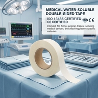 Ruban adhésif double face lavable et réutilisable pour drap chirurgical, certifié CE, avec adhésif hydrosoluble pour salle d'opération chirurgicale