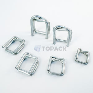 مشبك سلكي مجلفن من المصنع لأحزمة البوليستر المنسوجة والحبال المركبة بأحجام 13 و16 و19 و25 و32 ملم لتغليف المنصات - Product Image 4