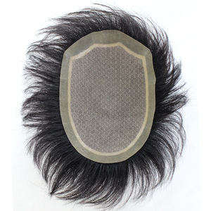 Miaoyang MY-052, Peluca de Cabello Humano Real para Hombre, Realista y Natural, Cubre la Calvicie, Peluca Tejida a Mano - Product Image 1