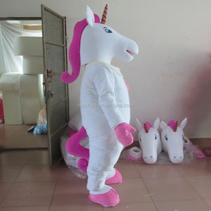 Costume de mascotte licorne blanche pour adulte/costume de mascotte personnalisé - Product Image 5
